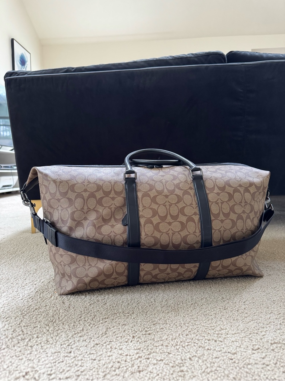 Large Coach Trekker Bag in Signature Canvas - Picture 2 of 7